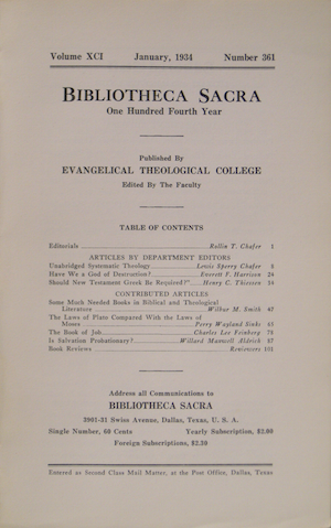 Editor of Bibliotheca Sacra. Click for enlarged image.