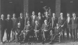 Original Faculty and First Students. Click for enlarged image.