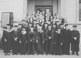 Original Faculty and First Students. Click for enlarged image.
