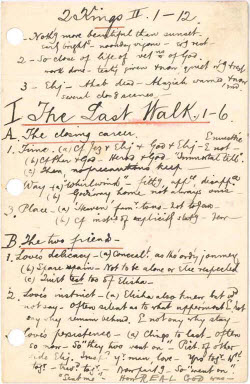 Sermon Outline on 2 Kings 2:1-12 by W. H. Griffith Thomas. Click for enlarged image.