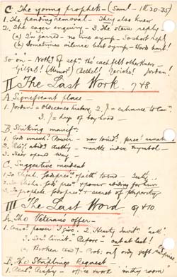 Sermon Outline on 2 Kings 2:1-12 by W. H. Griffith Thomas. Click for enlarged image.